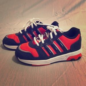 Kids Adidas Sneakers Size 8K - Orange and Black